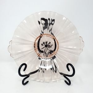 VTG Anchor Hocking Old Cafe Pink Depression Glass Mint Dish